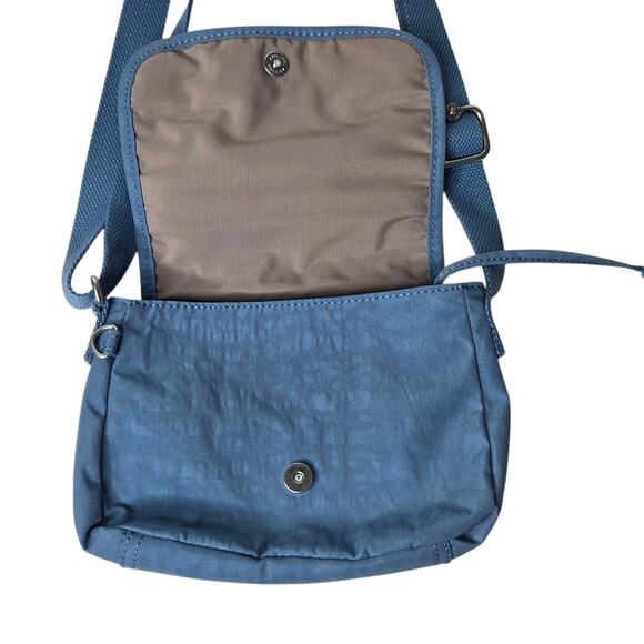 Kipling Sabian Crossbody Mini Bag Blue Water Resistant Lightweight Travel - Picture 8 of 12